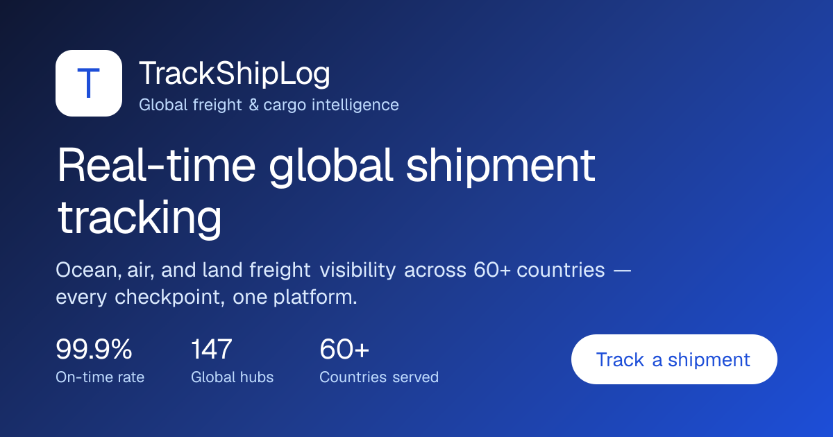 TrackShipLog | Enterprise Global Freight Tracking